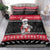 New Zealand Santa Tiki Christmas Bedding Set Meri Kirihimete