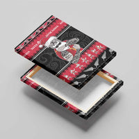 New Zealand Santa Tiki Christmas Canvas Wall Art Meri Kirihimete LT05 - Polynesian Pride