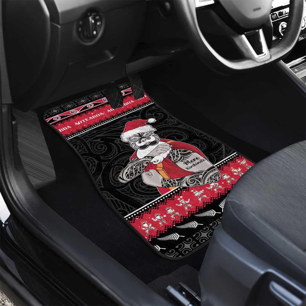 New Zealand Santa Tiki Christmas Car Mats Meri Kirihimete LT05 - Polynesian Pride