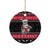 New Zealand Santa Tiki Christmas Ceramic Ornament Meri Kirihimete