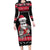 New Zealand Santa Tiki Christmas Family Matching Long Sleeve Bodycon Dress and Hawaiian Shirt Meri Kirihimete