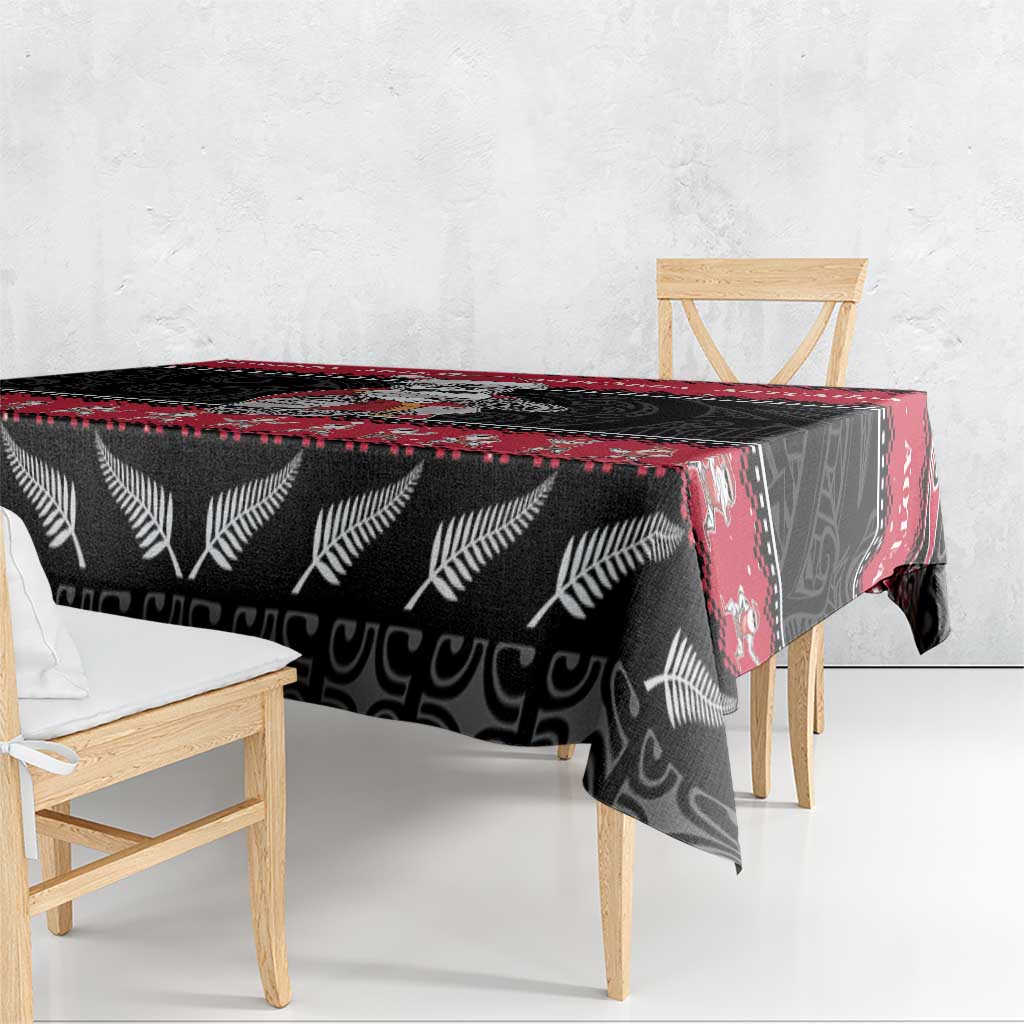 New Zealand Santa Tiki Christmas Tablecloth Meri Kirihimete LT05 - Polynesian Pride