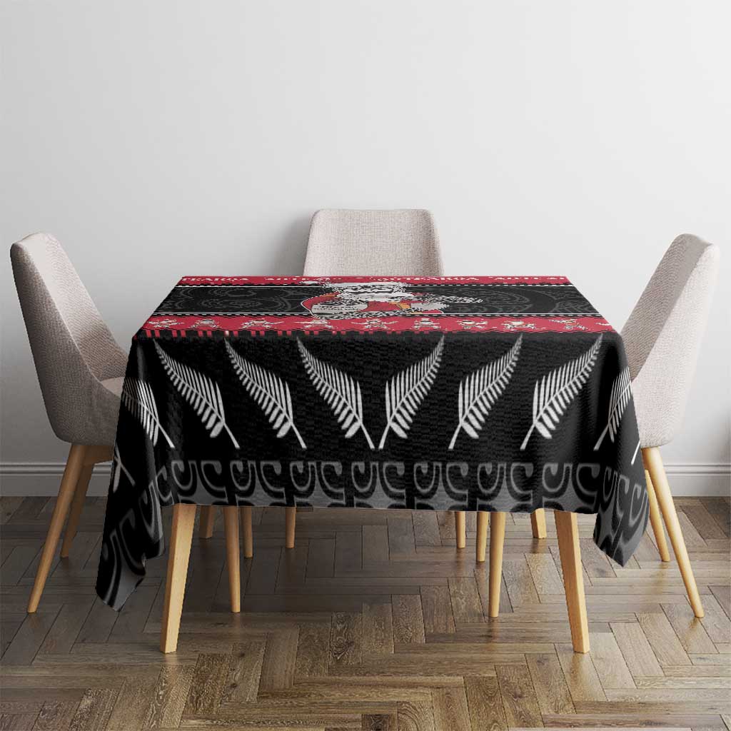 New Zealand Santa Tiki Christmas Tablecloth Meri Kirihimete LT05 - Polynesian Pride