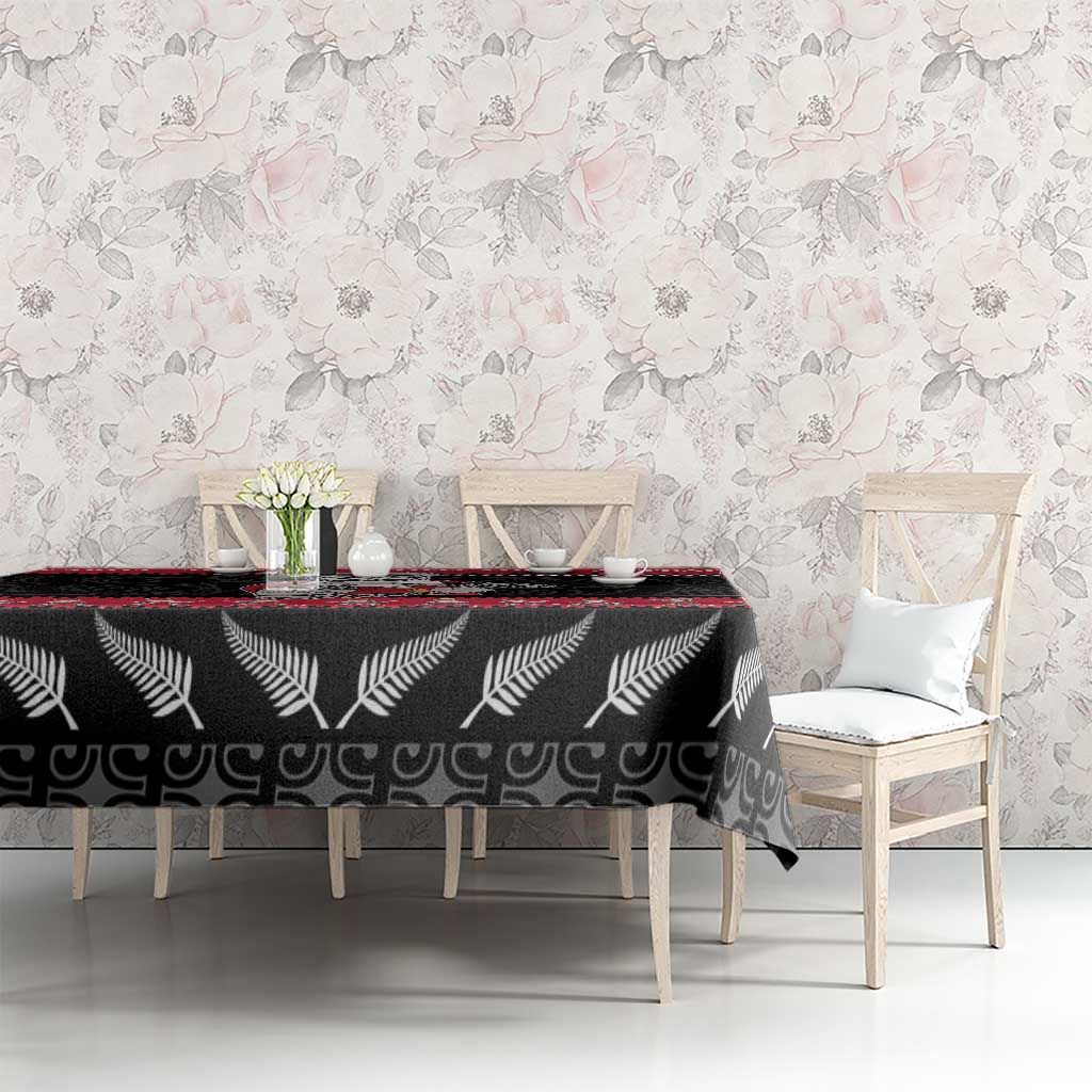 New Zealand Santa Tiki Christmas Tablecloth Meri Kirihimete LT05 - Polynesian Pride
