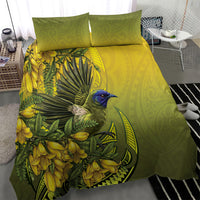 New Zealand Bellbird Bedding Set With Kowhai Flowers LT05 - Polynesian Pride