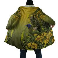 New Zealand Bellbird Cloak With Kowhai Flowers LT05 - Polynesian Pride
