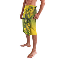 New Zealand Bellbird Lavalava With Kowhai Flowers LT05 - Polynesian Pride