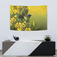 New Zealand Bellbird Tapestry With Kowhai Flowers LT05 - Polynesian Pride