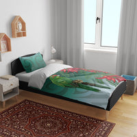 New Zealand Parakeet Bird Bedding Set With Kakabeak Flowers LT05 - Polynesian Pride