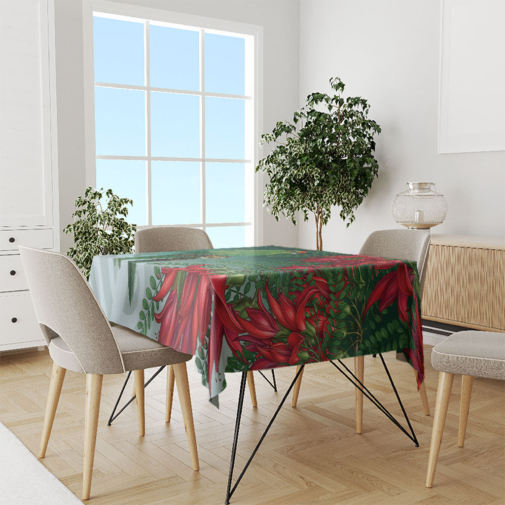 New Zealand Parakeet Bird Tablecloth With Kakabeak Flowers LT05 - Polynesian Pride