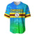 Personalised Solomon Islands Choiseul Province Day Baseball Jersey Sea Turtle Tribal Pattern LT05 Blue - Polynesian Pride