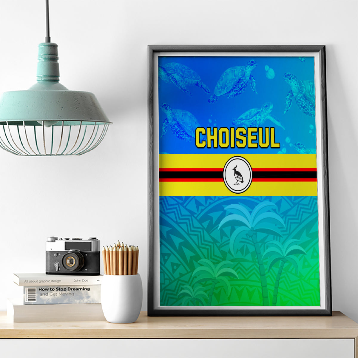Solomon Islands Choiseul Province Day Canvas Wall Art Sea Turtle Tribal Pattern LT05 - Polynesian Pride