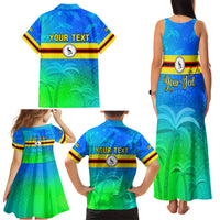 Personalised Solomon Islands Choiseul Province Day Family Matching Tank Maxi Dress and Hawaiian Shirt Sea Turtle Tribal Pattern LT05 - Polynesian Pride