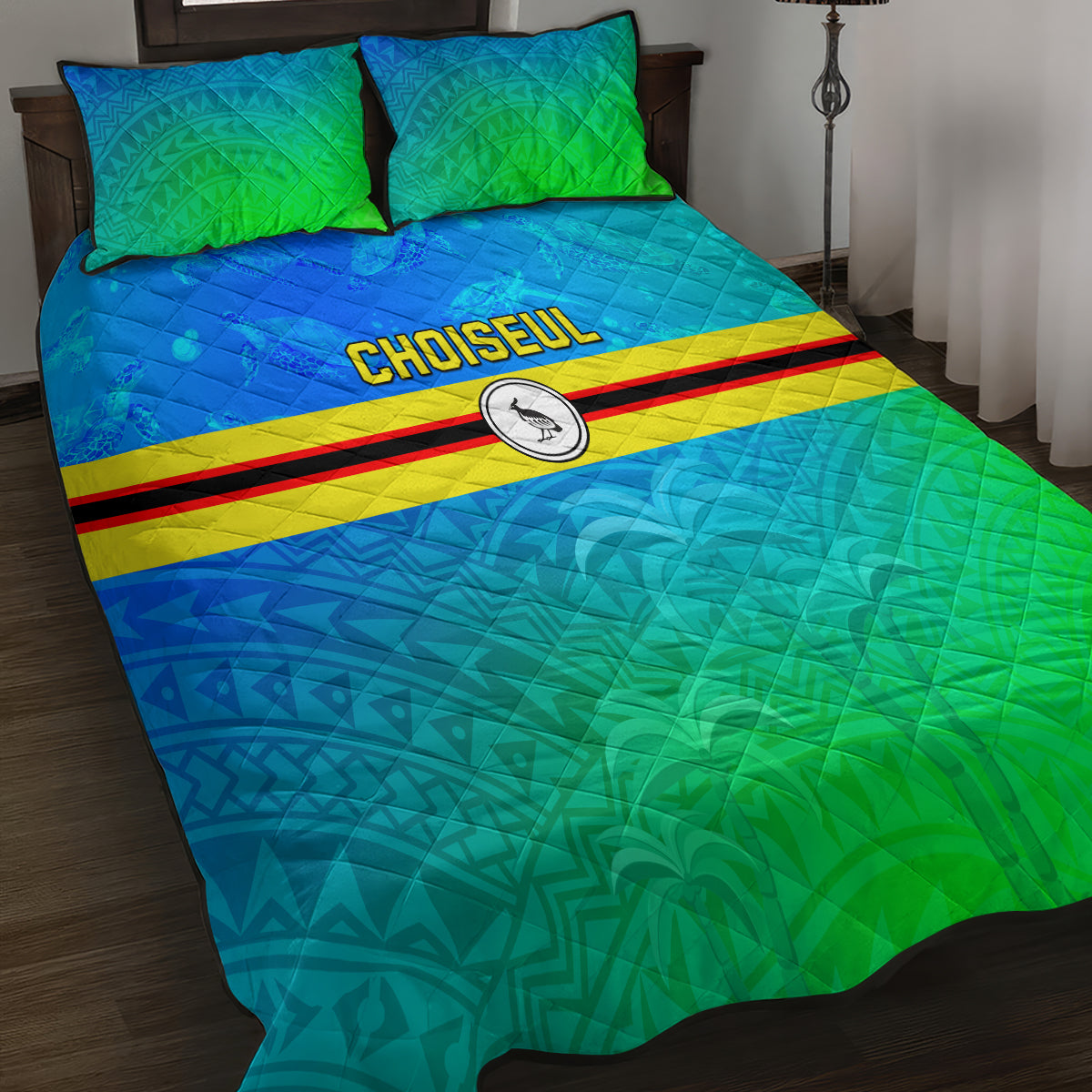 Solomon Islands Choiseul Province Day Quilt Bed Set Sea Turtle Tribal Pattern LT05 - Polynesian Pride