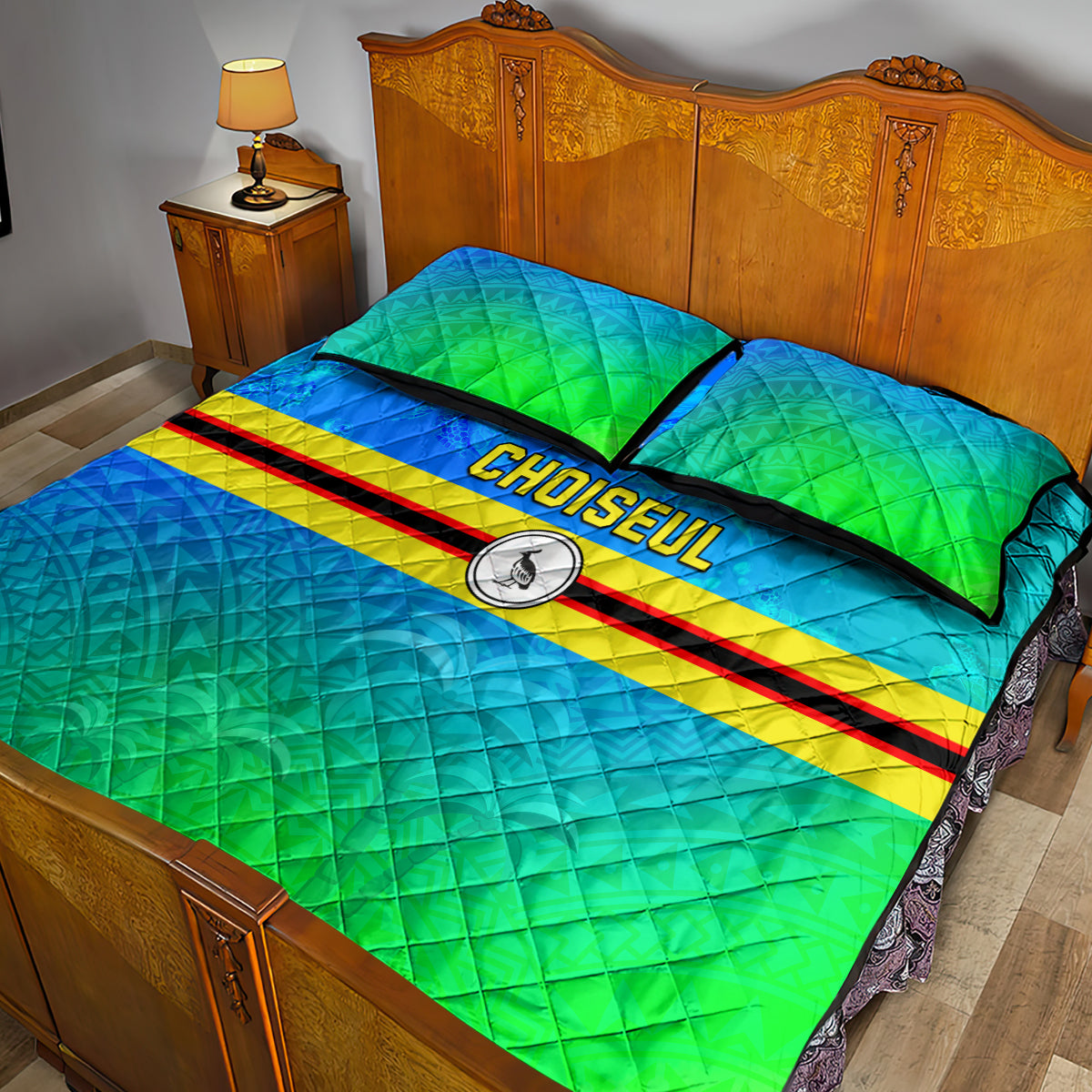 Solomon Islands Choiseul Province Day Quilt Bed Set Sea Turtle Tribal Pattern LT05 - Polynesian Pride