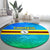 Solomon Islands Choiseul Province Day Round Carpet Sea Turtle Tribal Pattern LT05 - Polynesian Pride