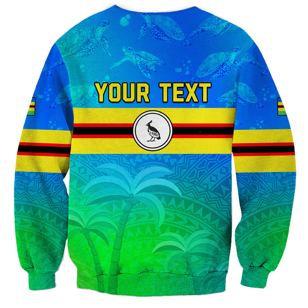 Personalised Solomon Islands Choiseul Province Day Sweatshirt Sea Turtle Tribal Pattern LT05 - Polynesian Pride