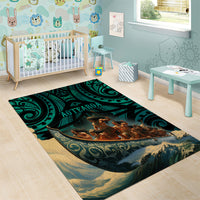 New Zealand Tamaki Herenga Waka Festival Area Rug Maori Pattern LT05 - Polynesian Pride