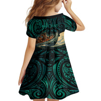 Personalised New Zealand Tamaki Herenga Waka Festival Family Matching Long Sleeve Bodycon Dress and Hawaiian Shirt Maori Pattern LT05 - Polynesian Pride