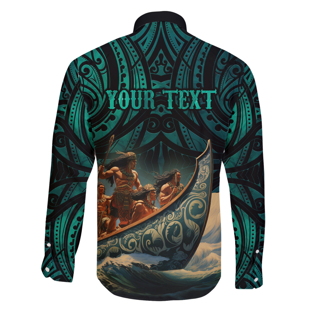 Personalised New Zealand Tamaki Herenga Waka Festival Family Matching Off Shoulder Maxi Dress and Hawaiian Shirt Maori Pattern LT05 - Polynesian Pride