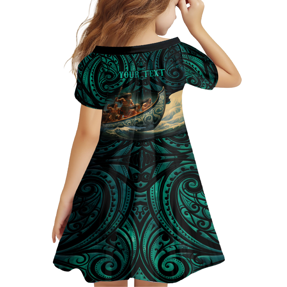 Personalised New Zealand Tamaki Herenga Waka Festival Family Matching Puletasi Dress and Hawaiian Shirt Maori Pattern LT05 - Polynesian Pride