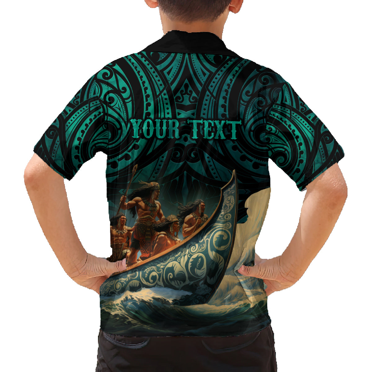 Personalised New Zealand Tamaki Herenga Waka Festival Family Matching Tank Maxi Dress and Hawaiian Shirt Maori Pattern LT05 - Polynesian Pride