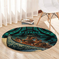 New Zealand Tamaki Herenga Waka Festival Round Carpet Maori Pattern LT05 - Polynesian Pride
