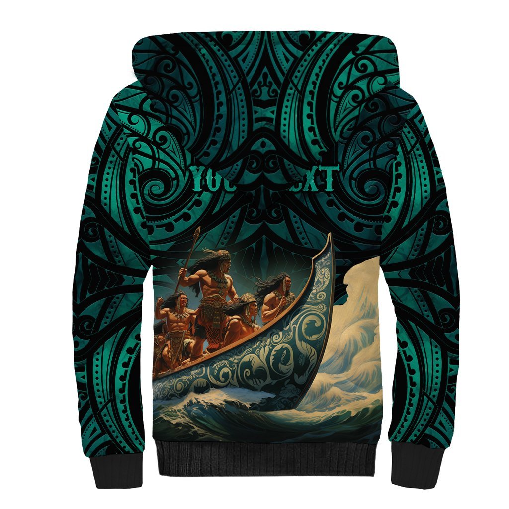 Personalised New Zealand Tamaki Herenga Waka Festival Sherpa Hoodie Maori Pattern LT05 - Polynesian Pride