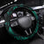 New Zealand Tamaki Herenga Waka Festival Steering Wheel Cover Maori Pattern LT05 Universal Fit Dark Turquoise - Polynesian Pride