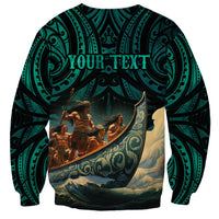 Personalised New Zealand Tamaki Herenga Waka Festival Sweatshirt Maori Pattern LT05 - Polynesian Pride