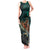 Personalised New Zealand Tamaki Herenga Waka Festival Tank Maxi Dress Maori Pattern LT05 Women Dark Turquoise - Polynesian Pride