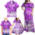 Personalised Pasifika Festival Family Matching Off Shoulder Maxi Dress and Hawaiian Shirt Violet Tropical Turtle LT05 - Polynesian Pride