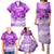 Personalised Pasifika Festival Family Matching Puletasi and Hawaiian Shirt Violet Tropical Turtle LT05 - Polynesian Pride