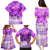 Personalised Pasifika Festival Family Matching Puletasi and Hawaiian Shirt Violet Tropical Turtle LT05 - Polynesian Pride