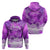 Personalised Pasifika Festival Hoodie Violet Tropical Turtle LT05 - Polynesian Pride