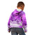 Personalised Pasifika Festival Kid Hoodie Violet Tropical Turtle LT05 - Polynesian Pride