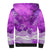 Personalised Pasifika Festival Sherpa Hoodie Violet Tropical Turtle LT05 - Polynesian Pride