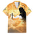 Happy Good Friday Family Matching Long Sleeve Bodycon Dress and Hawaiian Shirt God Will Bless You LT05 Dad's Shirt - Short Sleeve Gold - Polynesian Pride