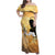 Happy Good Friday Family Matching Off Shoulder Maxi Dress and Hawaiian Shirt God Will Bless You LT05 Mom's Dress Gold - Polynesian Pride