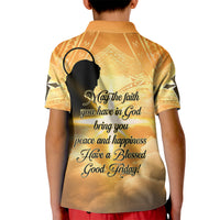 Happy Good Friday Kid Polo Shirt God Will Bless You LT05 - Polynesian Pride