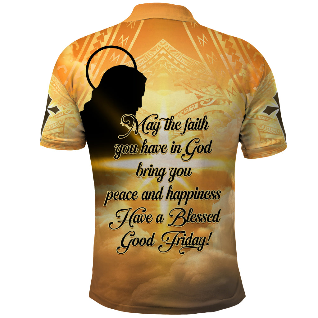 Happy Good Friday Polo Shirt God Will Bless You LT05 - Polynesian Pride