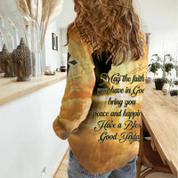 Happy Good Friday Women Casual Shirt God Will Bless You LT05 - Polynesian Pride