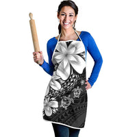 Polynesia Romantic Valentine Apron Sea Turtle Couple With Black Plumeria LT05 - Polynesian Pride