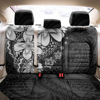 Polynesia Romantic Valentine Back Car Seat Cover Sea Turtle Couple With Black Plumeria LT05 - Polynesian Pride