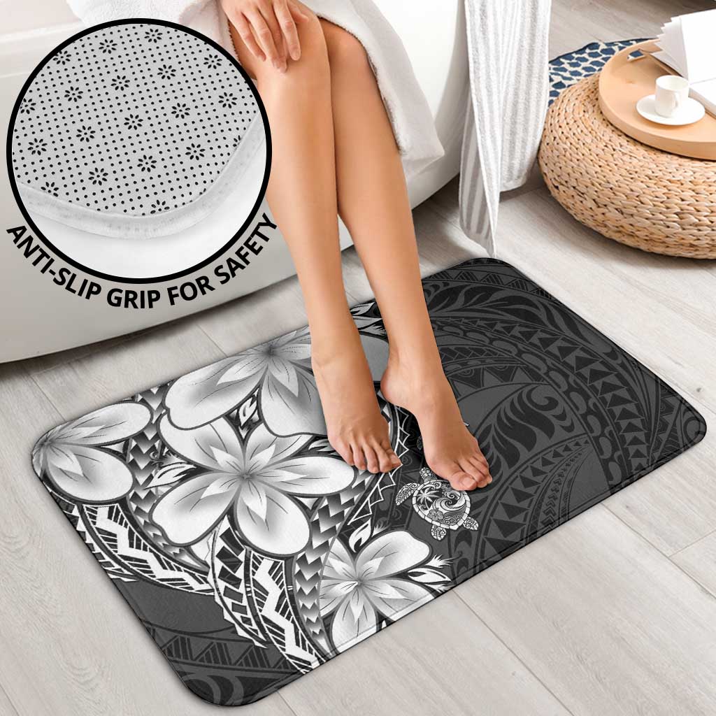 Polynesia Romantic Valentine Bathroom Set Sea Turtle Couple With Black Plumeria LT05 - Polynesian Pride