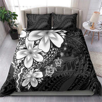 Polynesia Romantic Valentine Bedding Set Sea Turtle Couple With Black Plumeria LT05 - Polynesian Pride