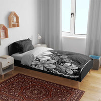 Polynesia Romantic Valentine Bedding Set Sea Turtle Couple With Black Plumeria LT05 - Polynesian Pride