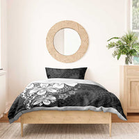 Polynesia Romantic Valentine Bedding Set Sea Turtle Couple With Black Plumeria LT05 - Polynesian Pride