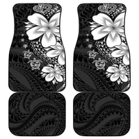 Polynesia Romantic Valentine Car Mats Sea Turtle Couple With Black Plumeria LT05 - Polynesian Pride