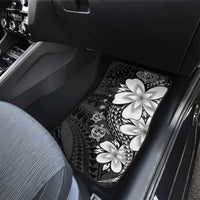 Polynesia Romantic Valentine Car Mats Sea Turtle Couple With Black Plumeria LT05 - Polynesian Pride